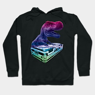 DJ T-Rex Rainbow Hoodie